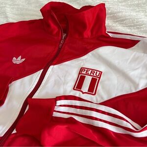 Rare Vintage Adidas Peru National Team Soccer Jacket XL – Trefoil, 90s–2000s